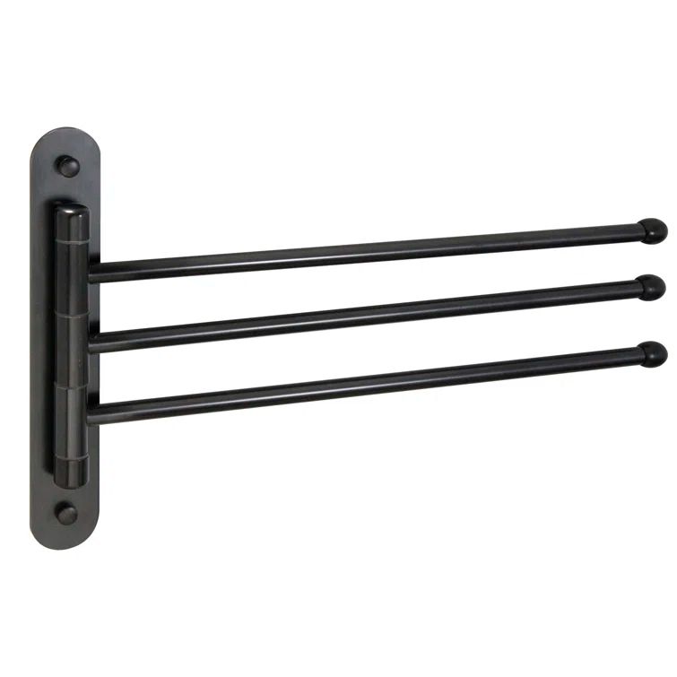 15'' Oil Rubbed Bronze Stainless Steel Triple Swing Towel Bar