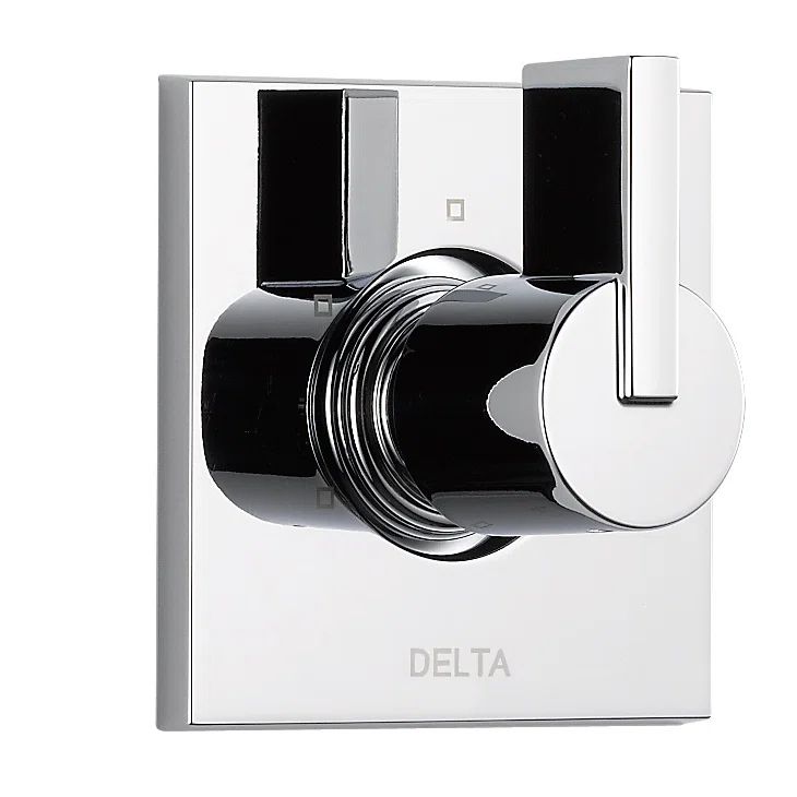 Chrome Stainless Steel Wall-Mounted Shower Diverter Trim Kit