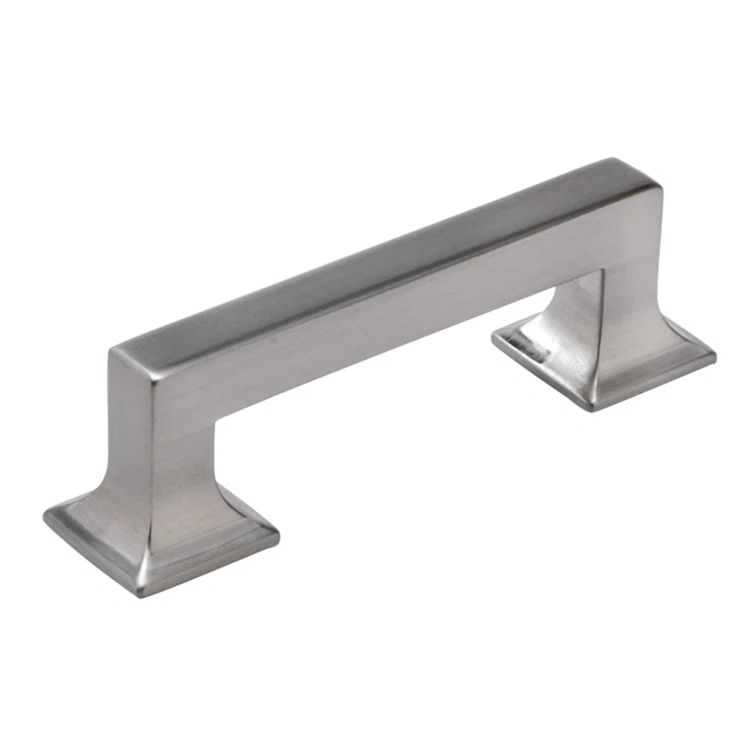 Satin Nickel Modern Cabinet Bar Pull with Mounting Hardware