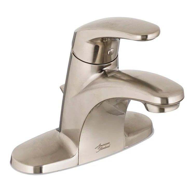 Elegante Brushed Nickel Single-Handle Bathroom Faucet with Ceramic Disc
