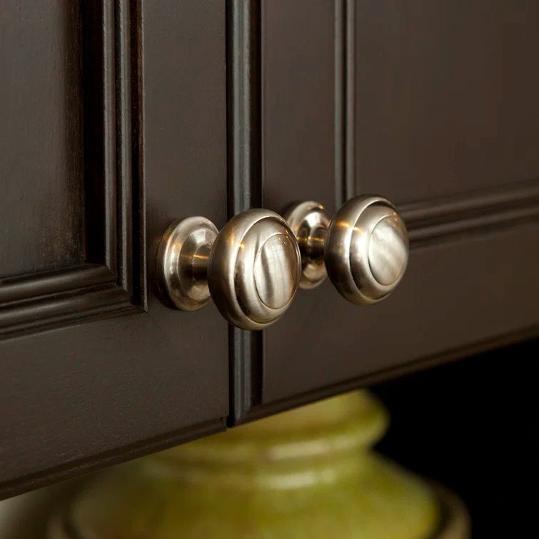 Stainless Steel Mushroom Cabinet Knob with Mounting Hardware