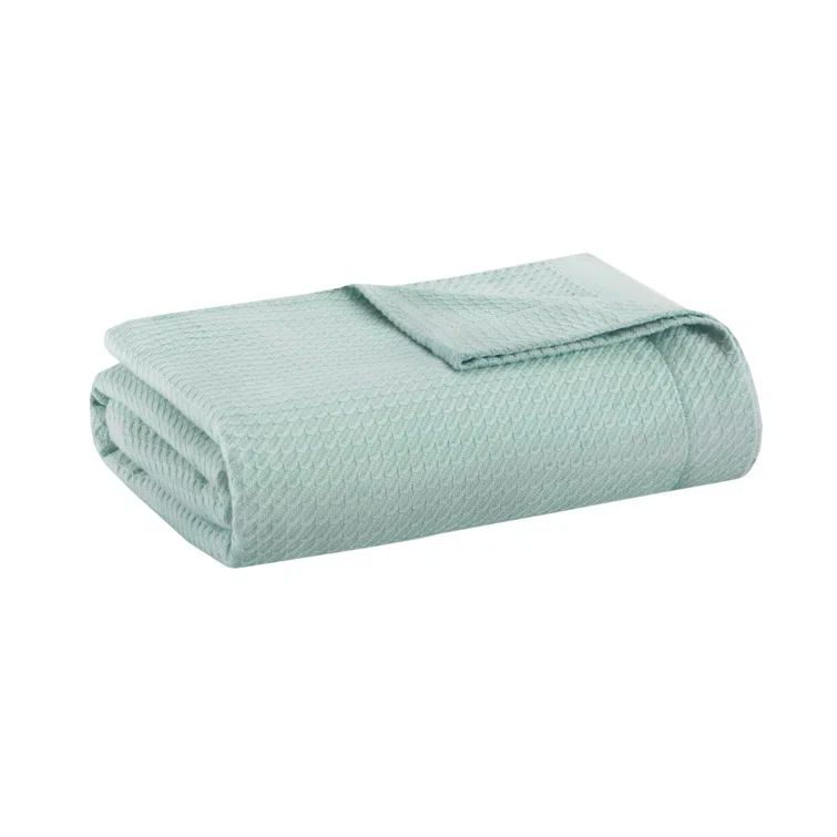 Twin Light Blue Cotton Machine Washable Kids Blanket