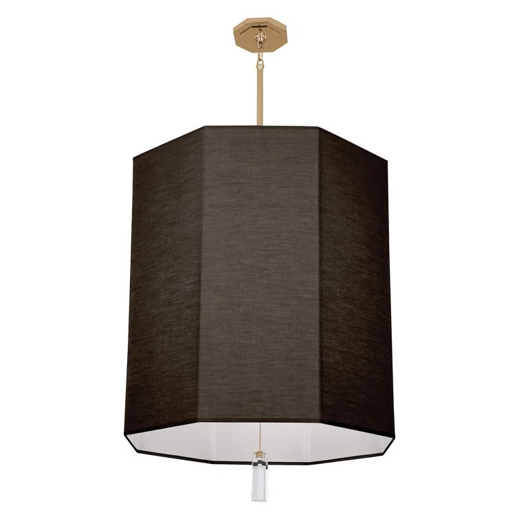 Kate Modern Brass 6-Light Chandelier with Crystal Accent