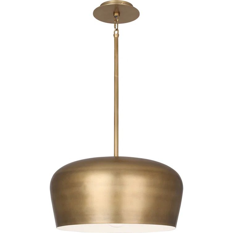 Elegant Rico Espinet Bumper Warm Brass Bowl Pendant Light