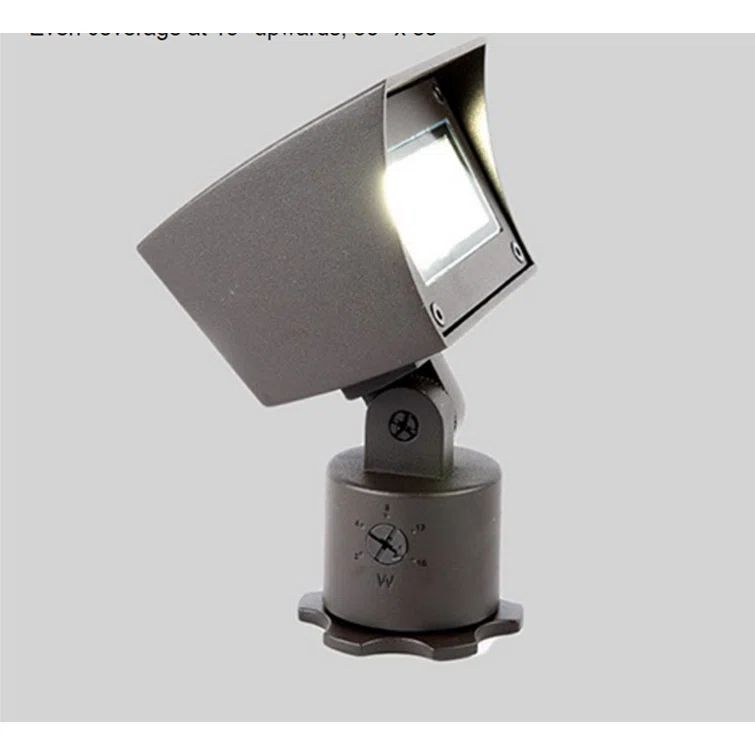 Bronze Adjustable LED Flood Light with Mounting Spike