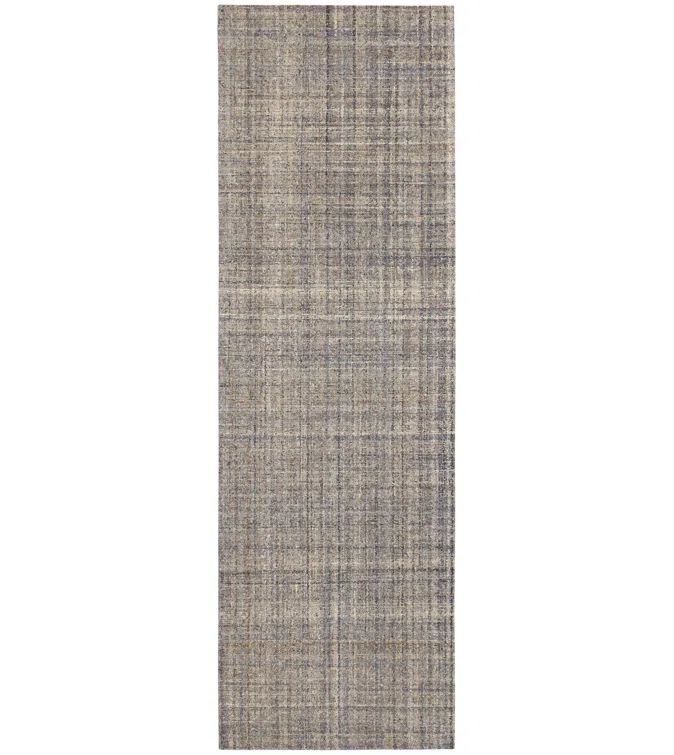 Coastal Sketch Blue-Brown Hand Hooked Wool Accent Rug