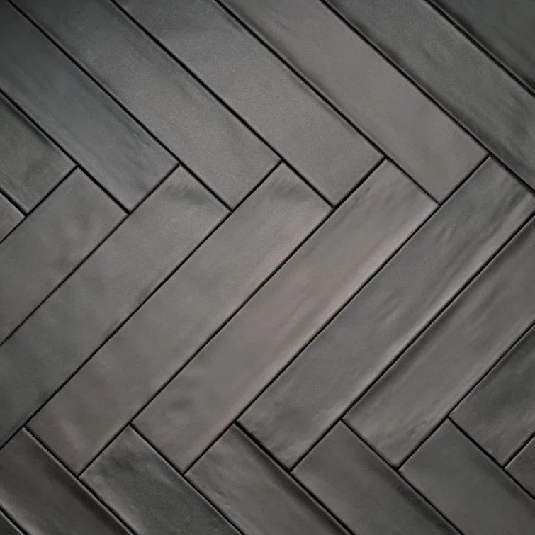 Celine Matte Black Porcelain Mosaic Wall & Floor Tile