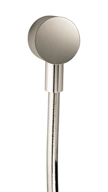 Polished Nickel Modern Wall-Mounted Shower Outlet