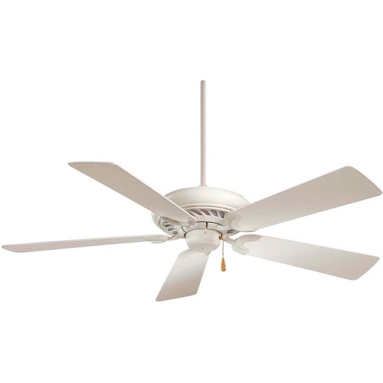 Shell White 52" Energy Star Ceiling Fan with Lighting