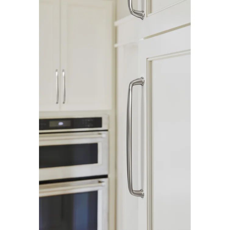 Polished Nickel 8 13/16" Modern Bar Cabinet Pull
