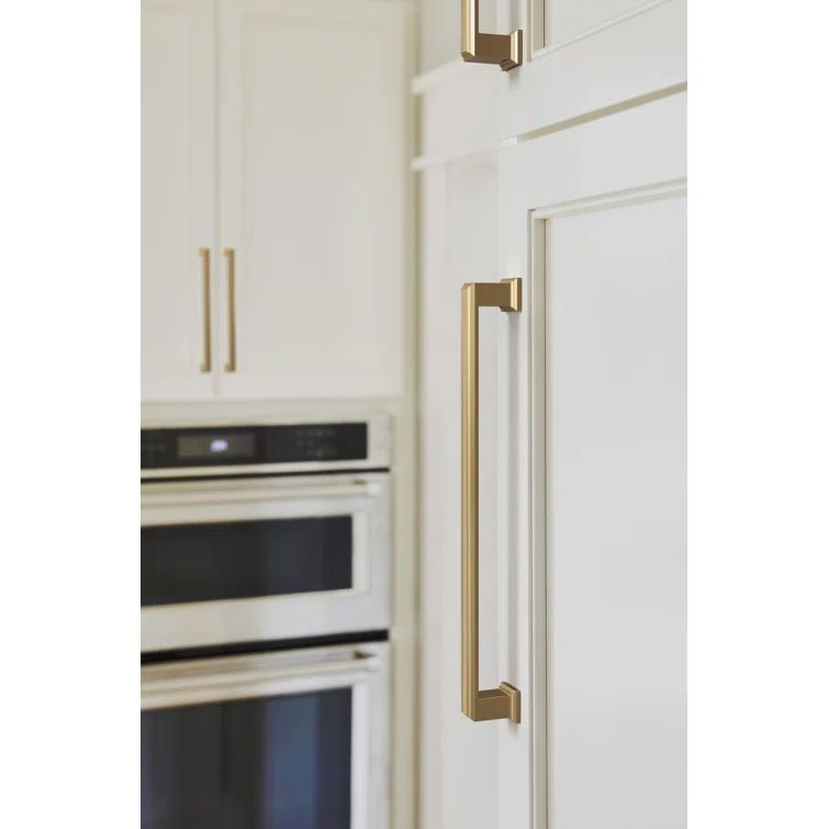 Champagne Bronze 8-13/16 Inch Modern Cabinet Pull with Mounting Hardware