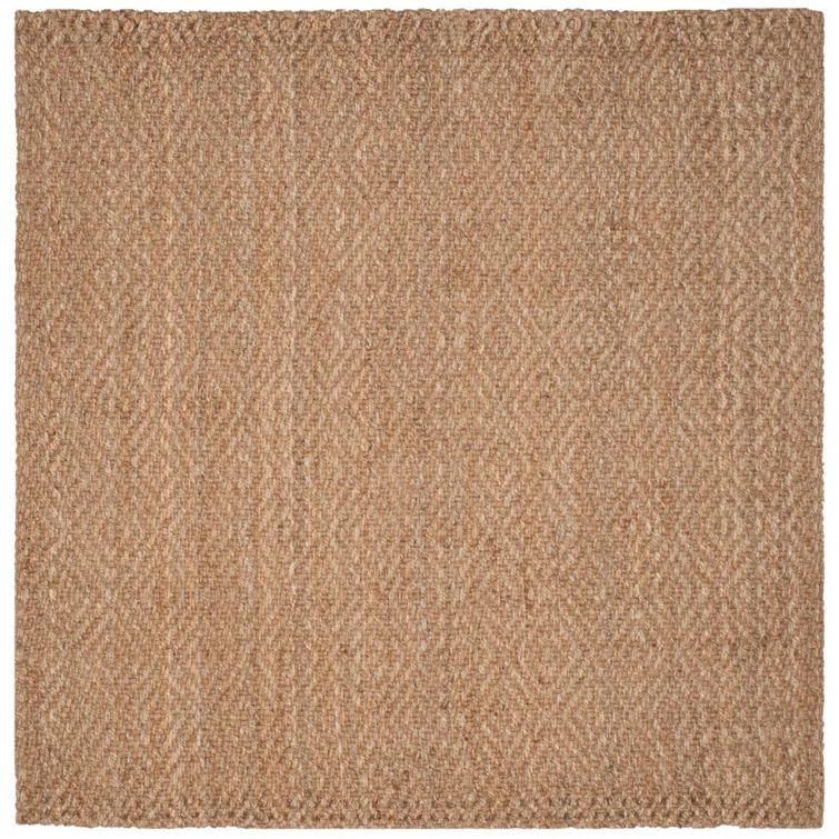 Natural Jute Handwoven Non-slip Square Rug