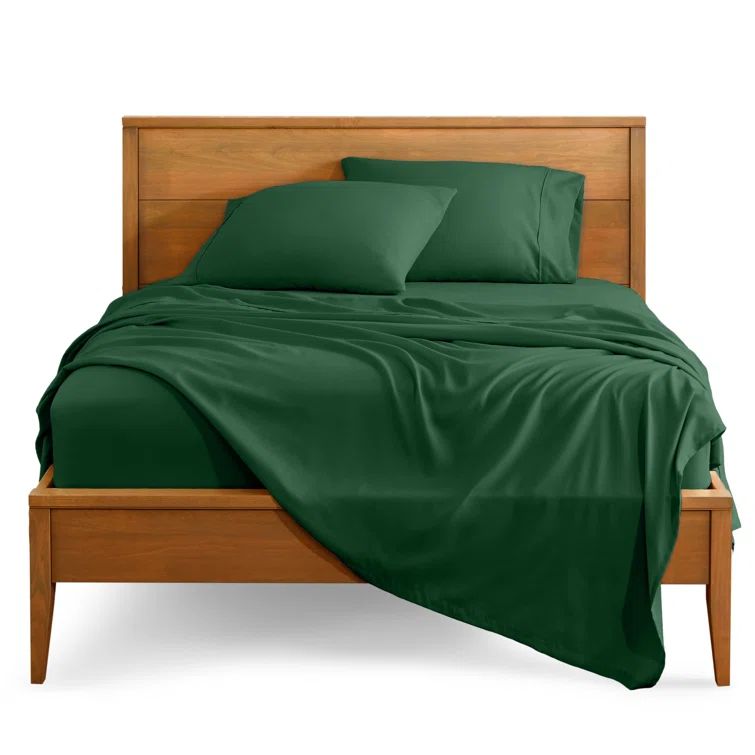 Forest Green Queen Deep Pocket Microfiber Sheet Set