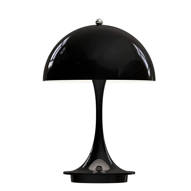 Black Acrylic Cordless Portable Outdoor Table Lamp