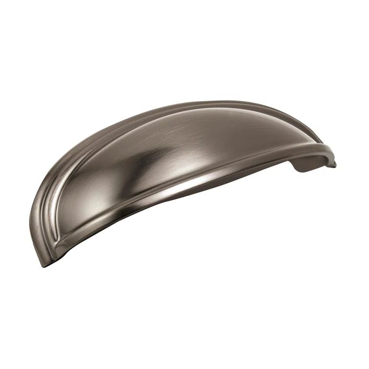 Gunmetal Steel 4-Inch Cup Pull with Mounting Hardware