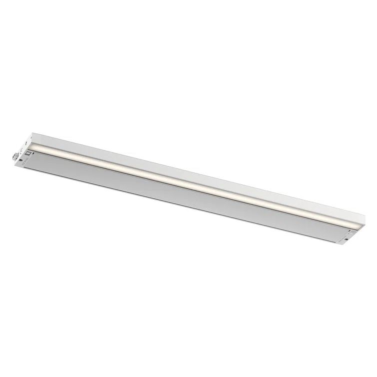 30" White LED Under Cabinet Light Bar with Adjustable Temperature