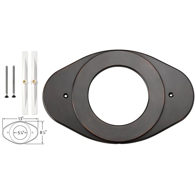 Venetian Bronze Stainless Steel Shower Renovation Cover Plate