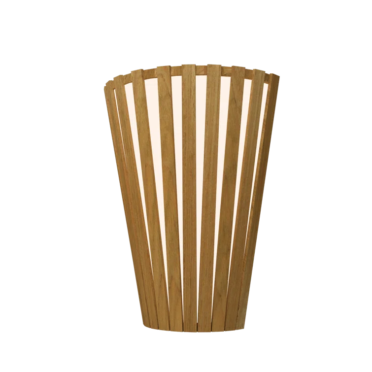 Louro Freijó Natural Wood Veneer Slatted Sconce