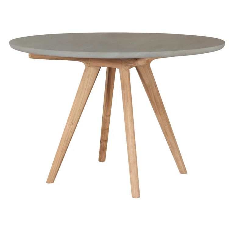 Slate Gray Concrete Indoor/Outdoor Dining Table