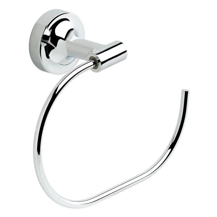 Voisin Polished Chrome Wall Mounted Towel Ring