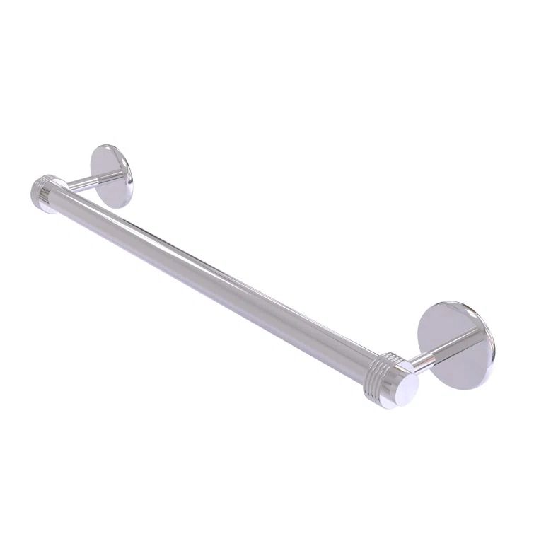 Polished Chrome 30-Inch Wall Mounted Towel Bar