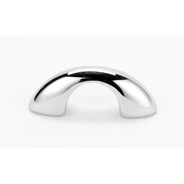 1.5" Polished Chrome Finger Cabinet Pull with Mounting Hardware