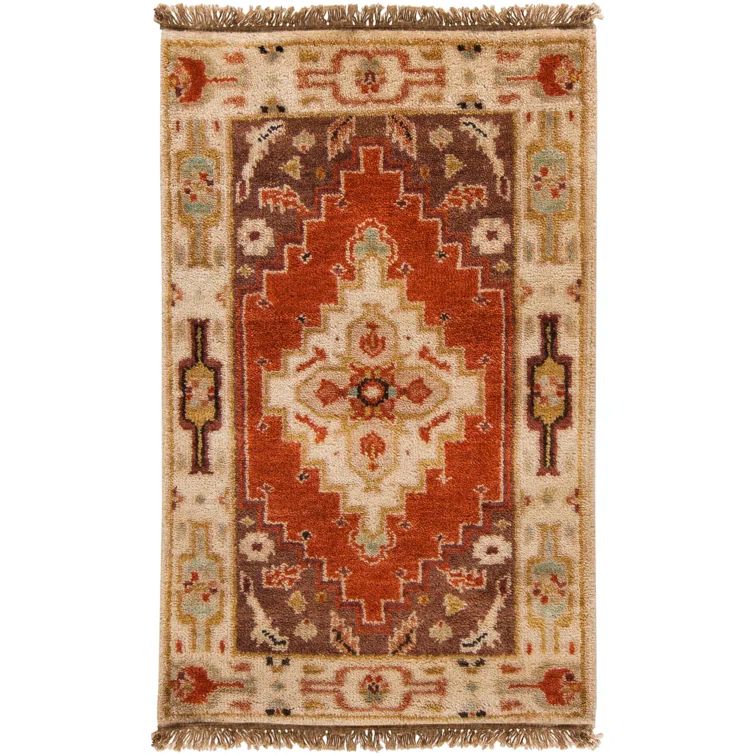 Hand-Knotted Multicolor Wool Floral Tribal Area Rug