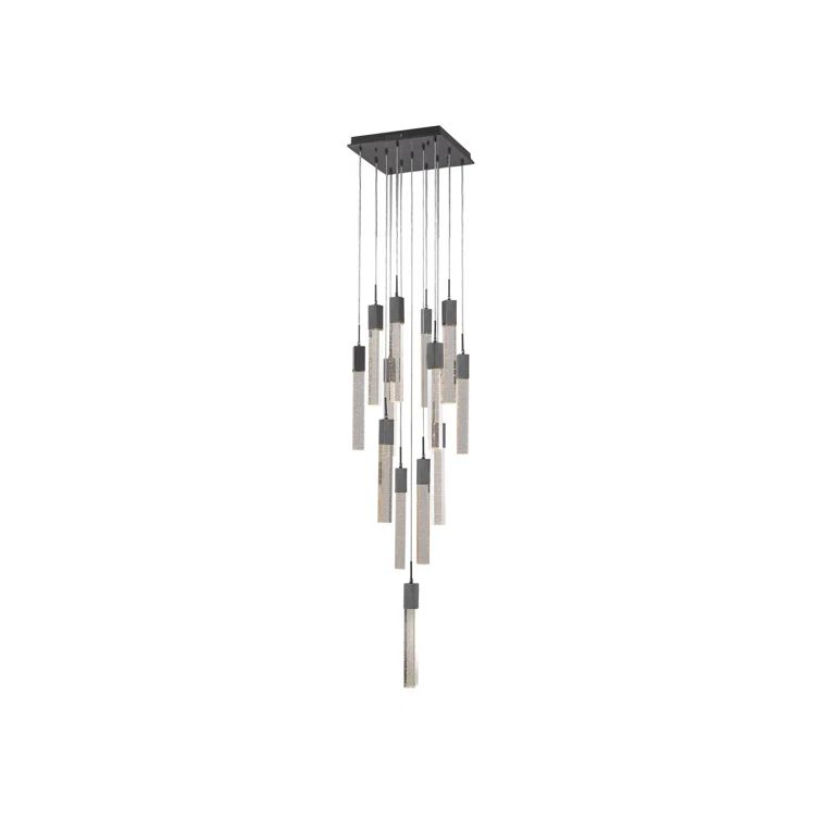 Glacier Avenue Dark Bronze 13-Light LED Cluster Pendant
