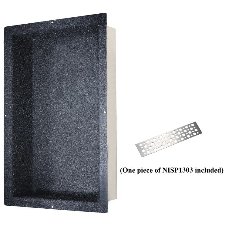 Stainless Steel Rectangular Shower Niche with Support Plate
