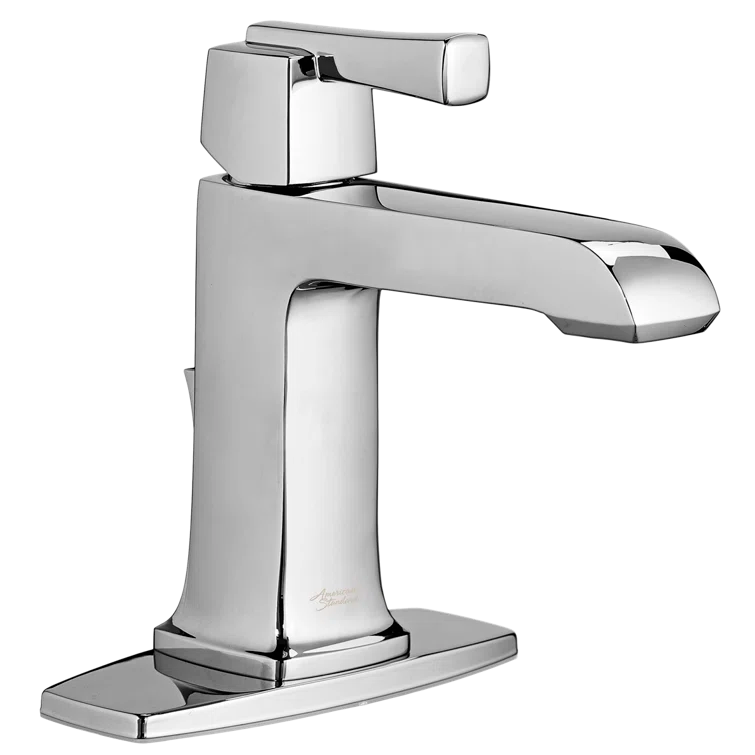 Manhattan Bridge Inspired Polished Chrome Single-Handle Bathroom Faucet
