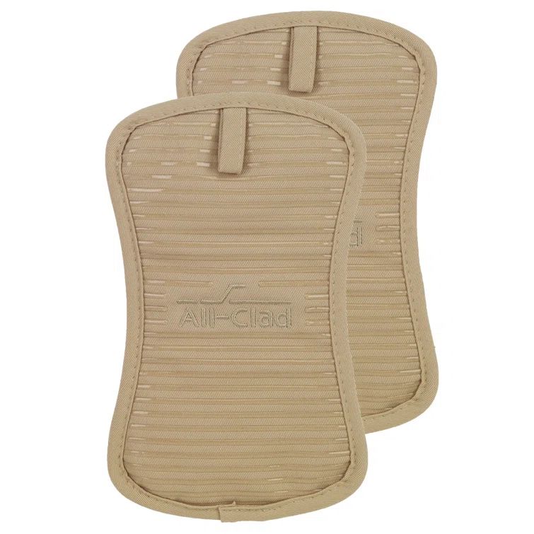 Cappuccino Silicone and Cotton Heat Resistant Pot Holder