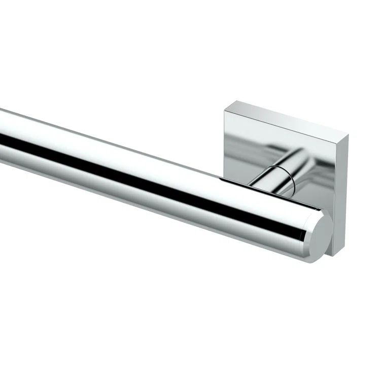 Elevate 48" Chrome Stainless Steel ADA Compliant Grab Bar