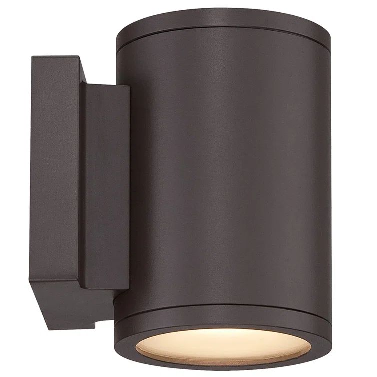 Bronze Cylinder Dimmable Energy Star Sconce