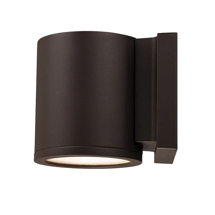 Bronze Cylinder Dimmable LED Wall Sconce