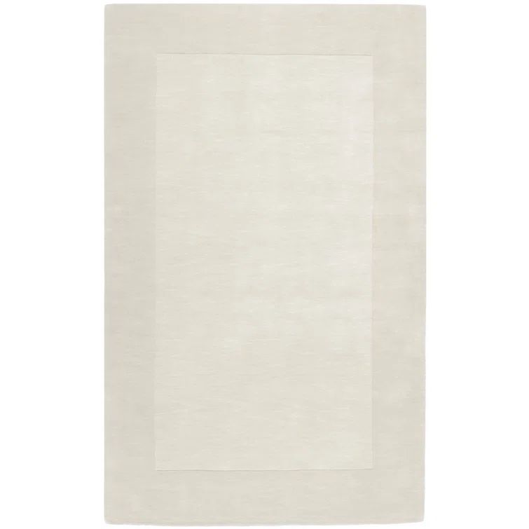 Handmade Mystique Geometric Wool Rug in Cream/Khaki 3'3" x 5'3"