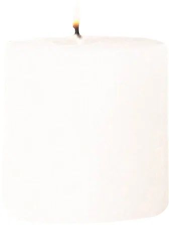 Ivory Dripless Flameless Paraffin Pillar Candle