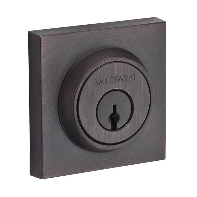 Venetian Bronze Contemporary Square Deadbolt with SmartKey