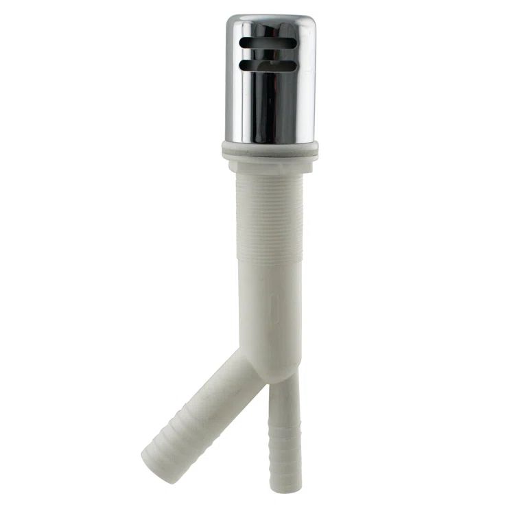Polished Chrome Dishwasher Air Gap with ABS Body