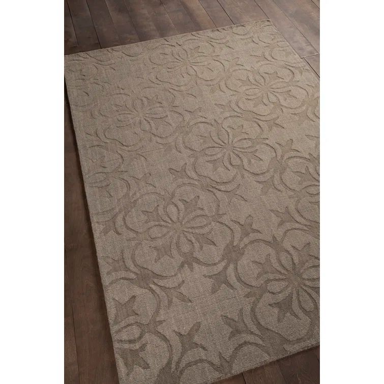 Gray Handmade Tufted Wool 5' x 7' Area Rug