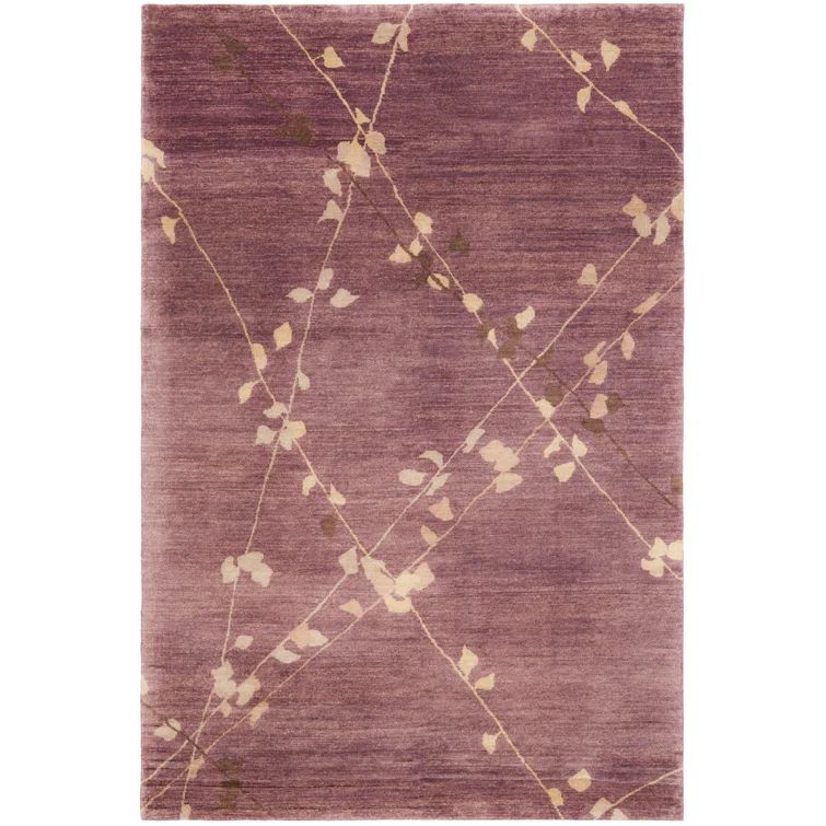 Handmade Assorted Wool Trellis Rectangular Rug 5'6" x 8'6"