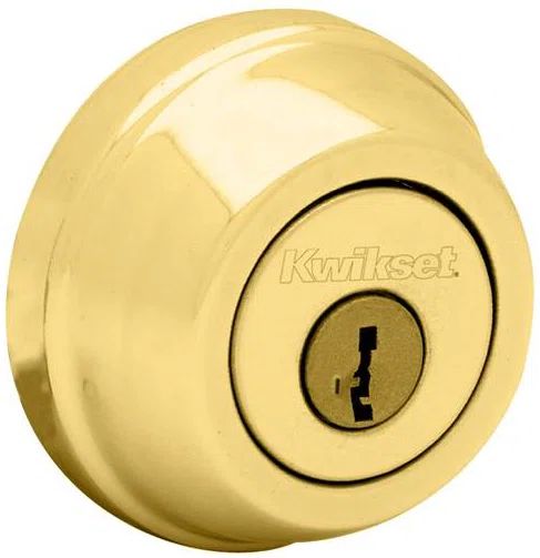 Polished Brass Double Cylinder Deadbolt for Residential Doors