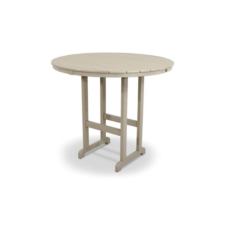 Sand Castle HDPE Round Outdoor Bar Table, 36"