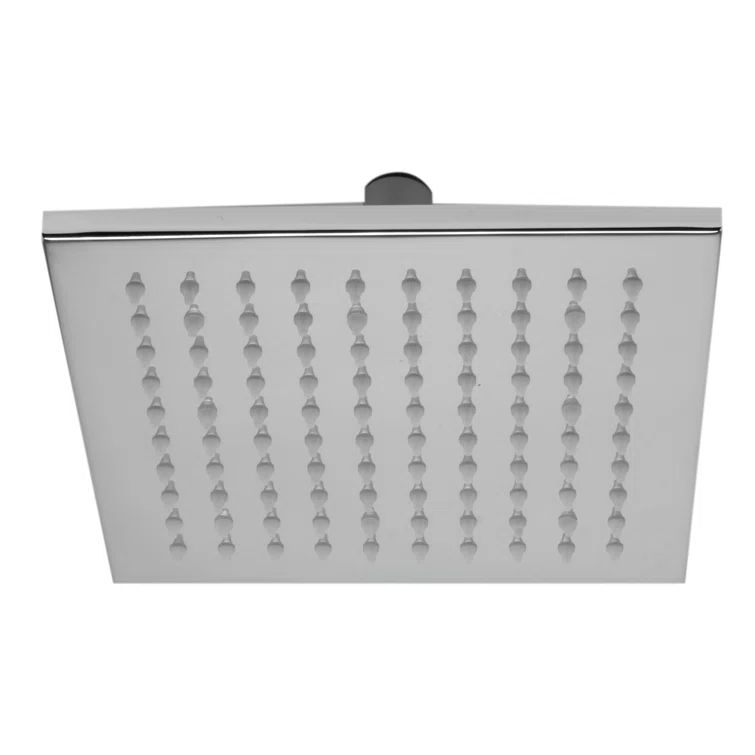 Polished Chrome Square LED Rain Shower Head