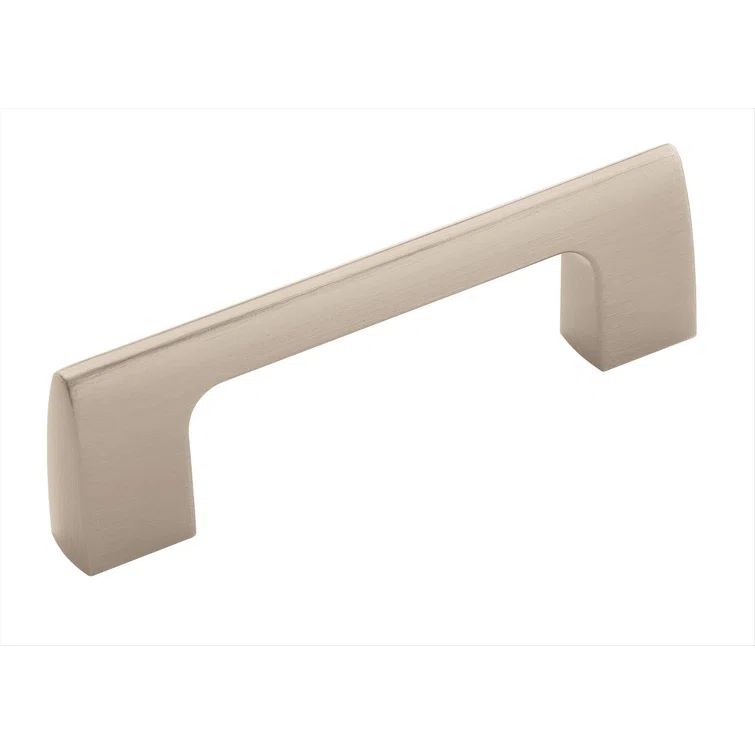 Satin Nickel Modern Rectangular Cabinet Drawer Pull