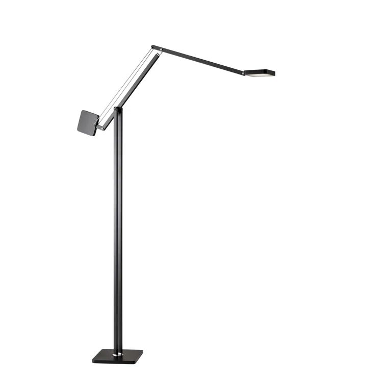 Matte Black Adjustable LED Task Floor Lamp