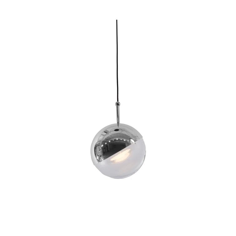 Dora Chic LED Globe Pendant Light in Chrome Finish