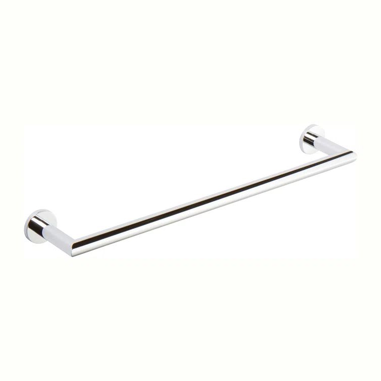 Kubic 24'' Polished Chrome Minimalist Wall Towel Bar