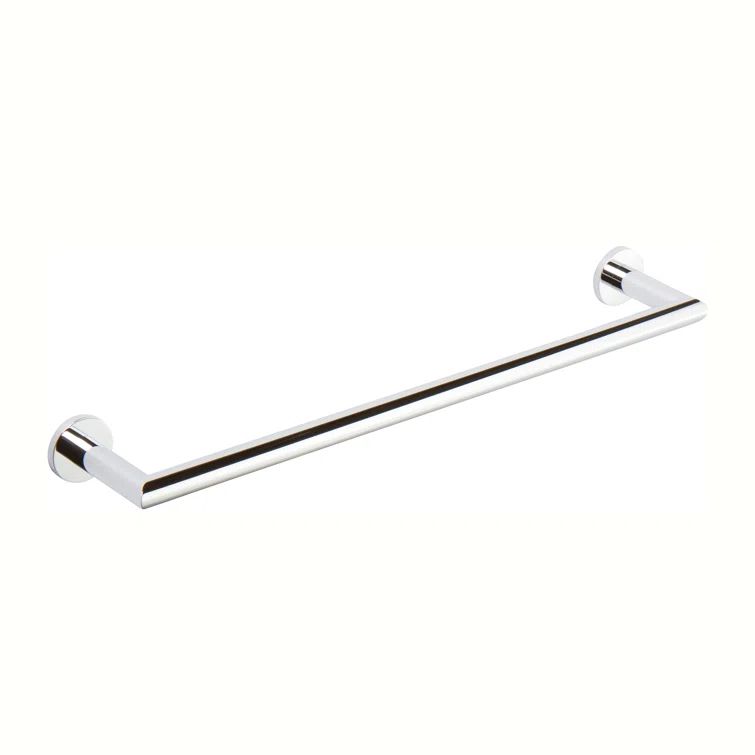 Polished Chrome Minimalist Wall Mounted Towel Bar