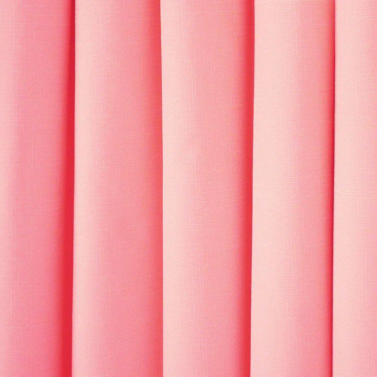 Coral Polyester Blackout Rod Pocket Window Panel