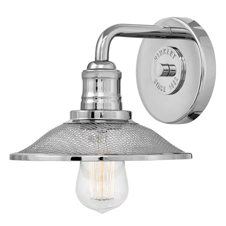 Rigby Polished Nickel Dimmable 1-Light Bath Sconce
